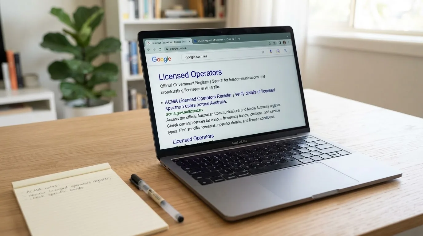 A laptop screen split between two browser tabs, one showing a comparison table and the other a search results page.