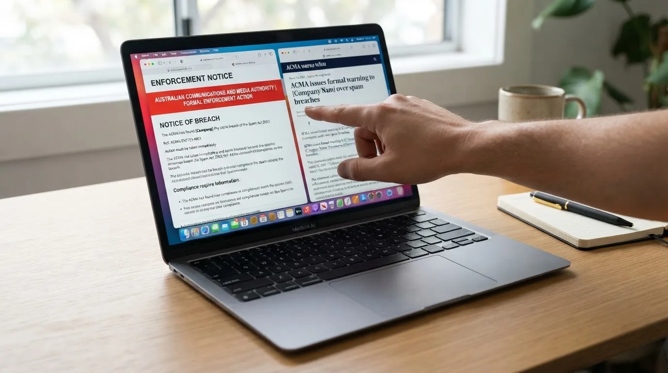 A laptop screen split between two browser tabs, one showing a comparison table and the other a search results page.