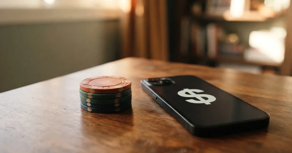 A small stack of coins next to a laptop showing an online payment form.